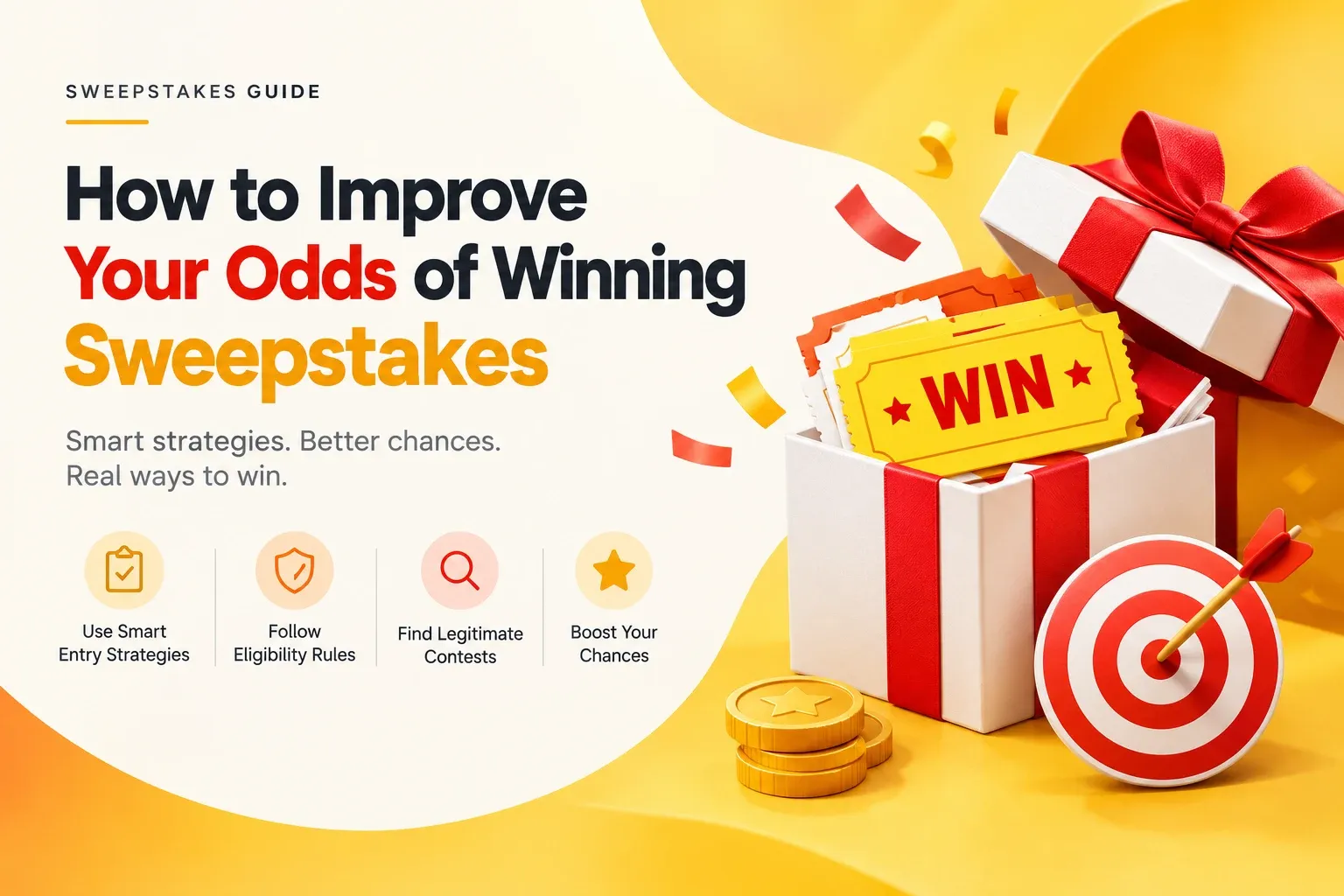 How to improve your odds of winning sweepstakes with smart entry strategies and prize tips.